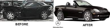 BEFORE AND AFTER MERCEDES SLK-230 KOMPRESSOR